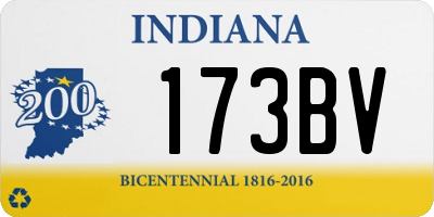 IN license plate 173BV