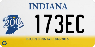 IN license plate 173EC