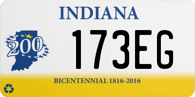 IN license plate 173EG