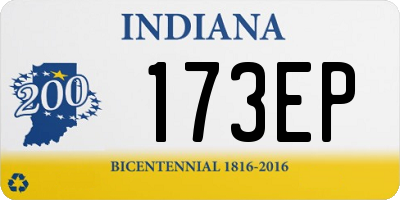 IN license plate 173EP