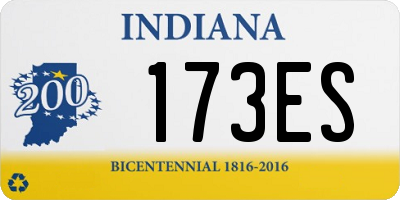 IN license plate 173ES