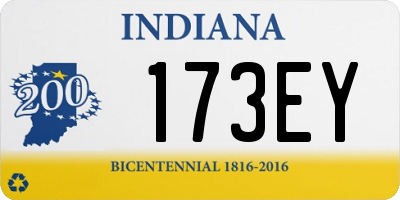 IN license plate 173EY