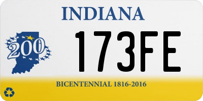 IN license plate 173FE