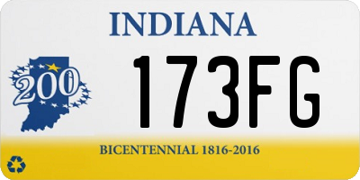 IN license plate 173FG