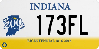 IN license plate 173FL