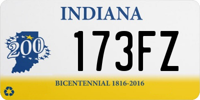 IN license plate 173FZ