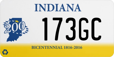 IN license plate 173GC