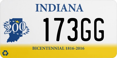 IN license plate 173GG