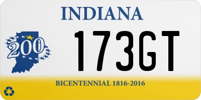 IN license plate 173GT