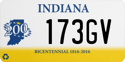 IN license plate 173GV