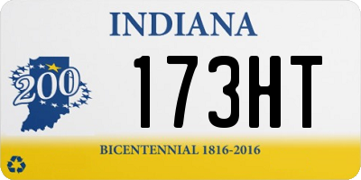 IN license plate 173HT