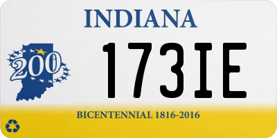 IN license plate 173IE