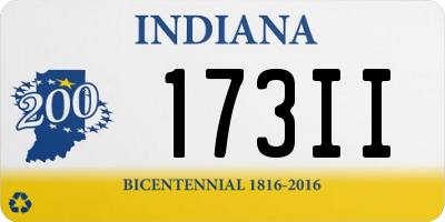 IN license plate 173II