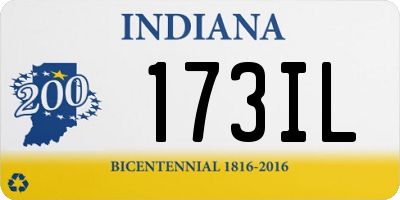 IN license plate 173IL