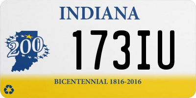 IN license plate 173IU