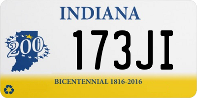 IN license plate 173JI