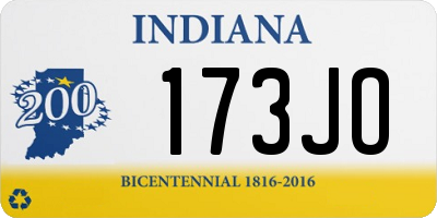 IN license plate 173JO