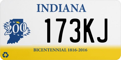 IN license plate 173KJ