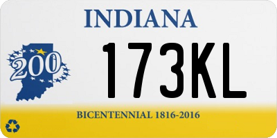 IN license plate 173KL