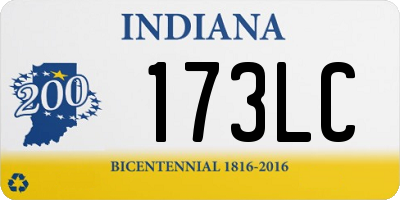 IN license plate 173LC