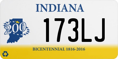 IN license plate 173LJ