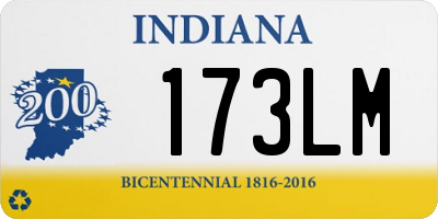 IN license plate 173LM