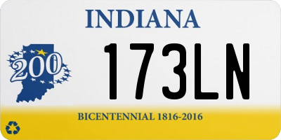 IN license plate 173LN