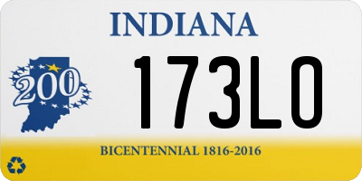 IN license plate 173LO