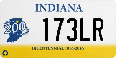 IN license plate 173LR