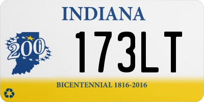 IN license plate 173LT