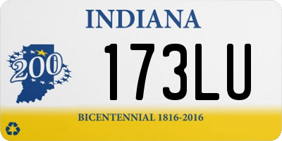 IN license plate 173LU