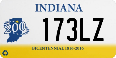 IN license plate 173LZ