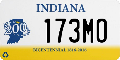 IN license plate 173MO