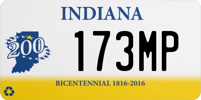 IN license plate 173MP