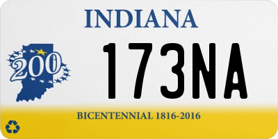 IN license plate 173NA