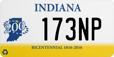 IN license plate 173NP