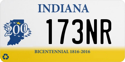 IN license plate 173NR