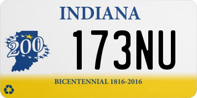 IN license plate 173NU