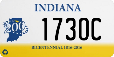 IN license plate 173OC