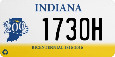 IN license plate 173OH