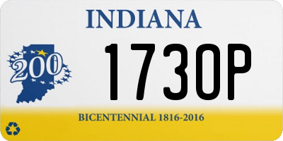 IN license plate 173OP