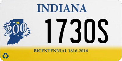 IN license plate 173OS