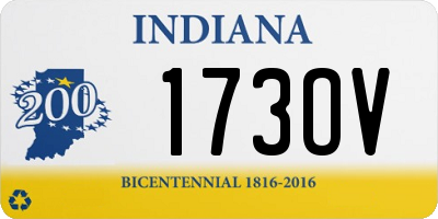 IN license plate 173OV