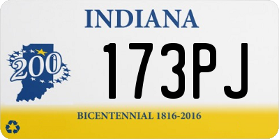 IN license plate 173PJ