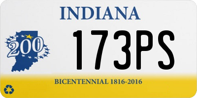 IN license plate 173PS