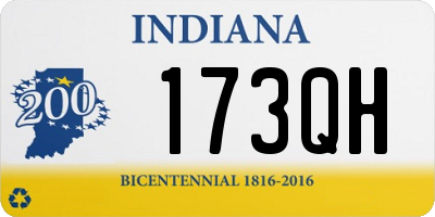 IN license plate 173QH