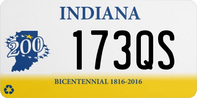 IN license plate 173QS