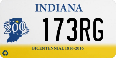 IN license plate 173RG