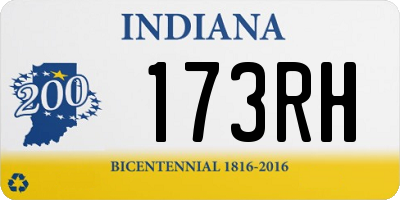 IN license plate 173RH