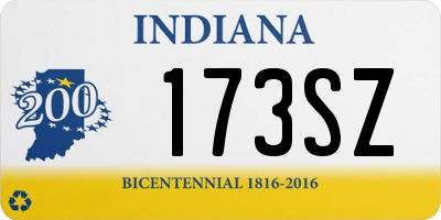 IN license plate 173SZ